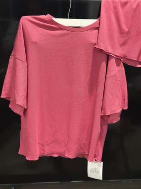 Women's 2 Piece Ribbed Lounge Set T-Shirt and Shorts in Rose Pink